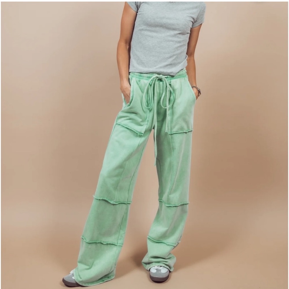 34 Mineral Washed Tiered Pant - Picture 3 of 4